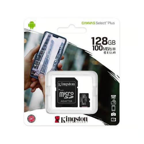 MEMORIA MICRO SD 128 GB 100MB/S CLASE 10 KINGSTON SDCS2/128GB