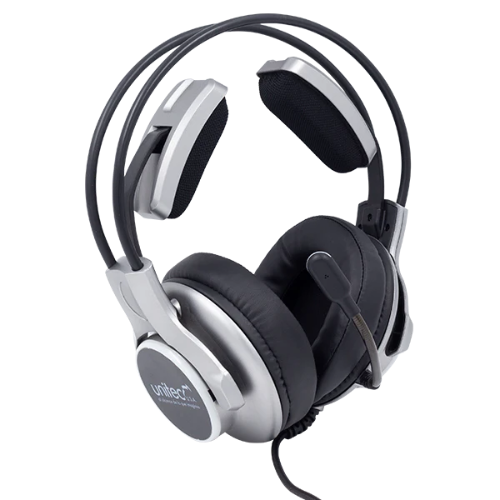 DIADEMA GH63 DOBLE PLUG DE 3.5MM PARA MICRÓFONO Y AURICULARES, Y USB PARA LA ILUMINACIÓN LED
