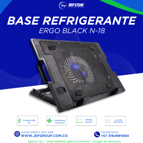 BASE REFRIGERANTE ERGO BLACK N18