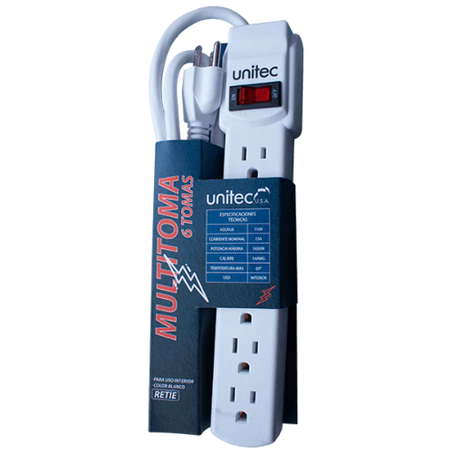 MULTITOMA 6 TOMASBLANCA 14AWG- UNITEC