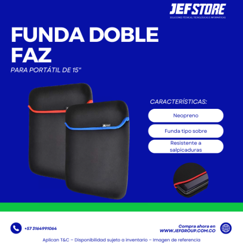 FUNDA DOBLE FAZ 15”