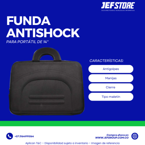 FUNDA ANTISHOCK NEGRA14" 07 14"