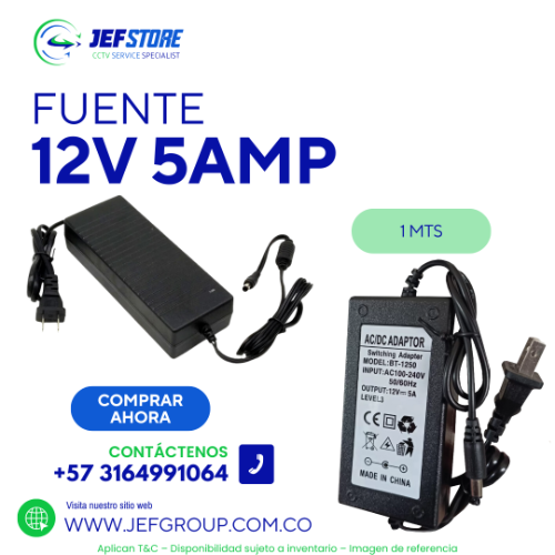 FUENTE 12 V 5 AMP