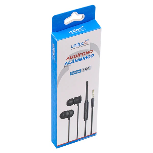 AUDIFONOS JACK3.5MM EB-118 NEGRO