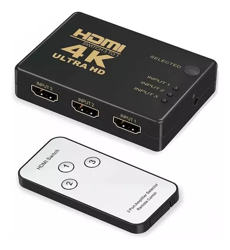SWITCH HDMI 3 PUERTOS CON CONTROL