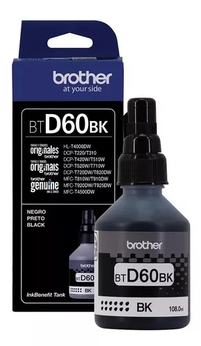 BOTELLA DE TINTA BROTHER ORIGINAL BTD60BK BLACK