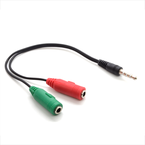 CABLE ADAPTADOR 3.5MM A MIC Y AUDIO