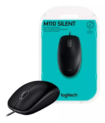 MOUSE LOGITECH M110 ALÁMBRICO NEGRO