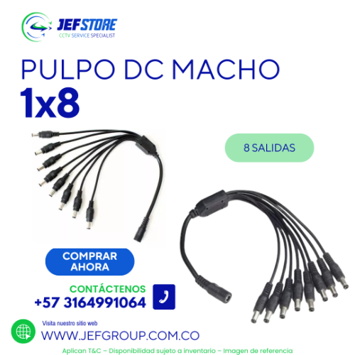 PULPO DC 1X8 (MACHO)