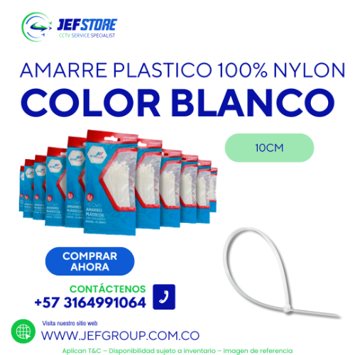 AMARRA L 10CM W 2.5MM TRANS PX100 UNITEC