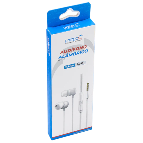 AUDIFONOS JACK3.5MM EB-118 BLANCO