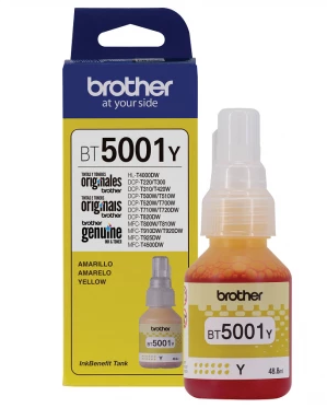 BOTELLA DE TINTA BROTHER ORIGINAL BT5001Y AMARILLO