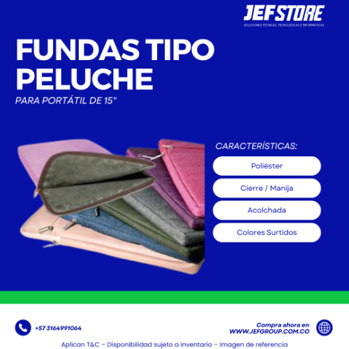 FUNDA TIPO PELUCHE 15,6
