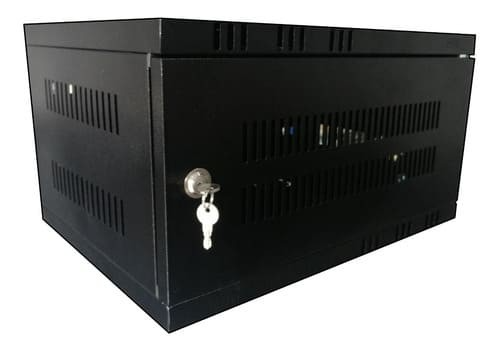 GABINETE (RACK) DE PARED 5RU FONDO 51 NEGRO 29X52X31