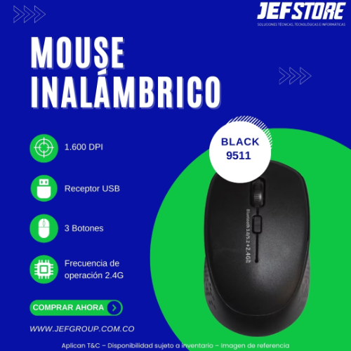 MINI MOUSE 2.4G BLACK 9511