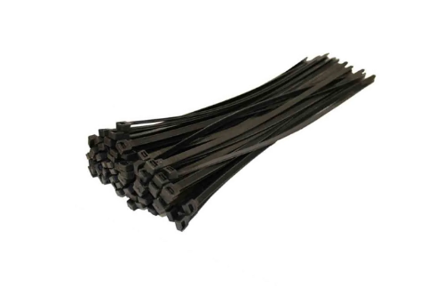 AMARRE PLASTICO NEGRO 30 CM X 100 UND