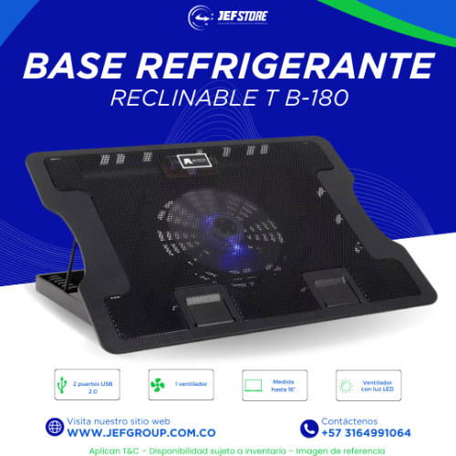 BASE REFRIGERANTE RECLINABLE B-180 Colo