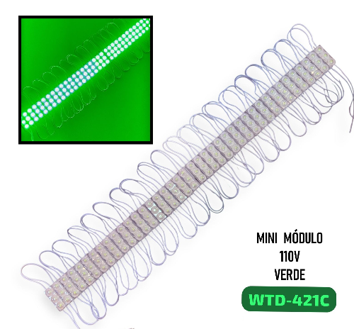 Mini led verde 110v