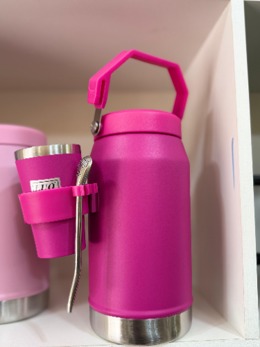 Termo de terere 1.9 c/guampa Fucsia