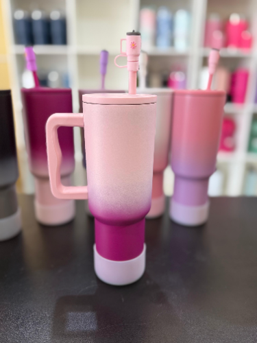 Quencher 1.2 Lts Tapa antiderrame Rosa con tono Llila
