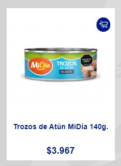 TROZOS DE ATÚN MIDÍA 140G.