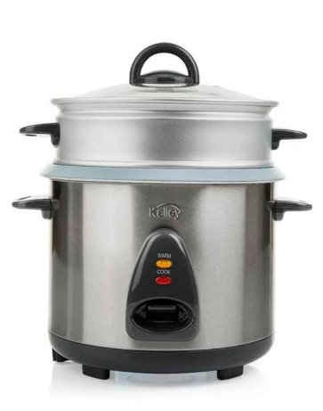 Olla Arrocera LUJO 2 KALLEY 10 Tazas K-RCS18 con Vaporera Gris