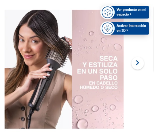 Cepillo REMINGTON Wet2Style con estuche AS21A Negro
