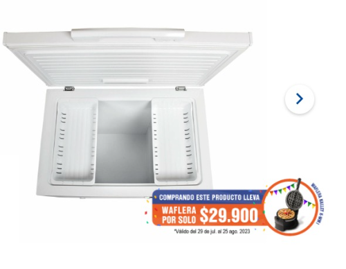 Congelador Horizontal 3 KALLEY Dual 198 Litros K-CH198L3 Blanco