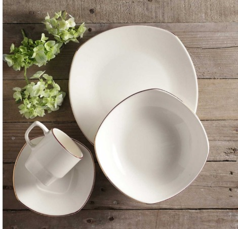 Vajilla CORONA Zurich 4 Puestos/16 Piezas