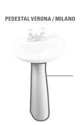 Pedestal Blanco Verona/Milano Corona