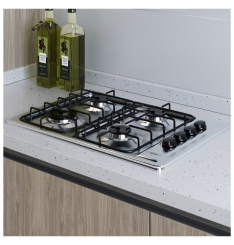 Estufa de empotrar HACEB 60cms 4 Puestos Gas Natural SESAMO Gris