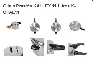 Olla 6 a Presión KALLEY 11 Litros K-OPAL11