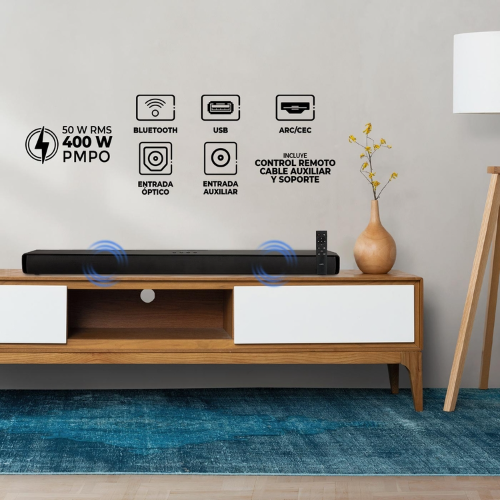 parlante Barra de Sonido KALLEY K-ABS50W Negro