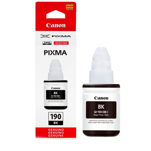 tintas 2 Botella de Tinta CANON Gi-190Bk-Negro