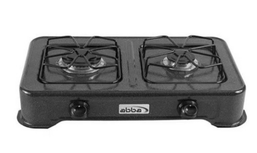 Estufa de mesa Abba 2 puestos Gas Propano SG2001PQA