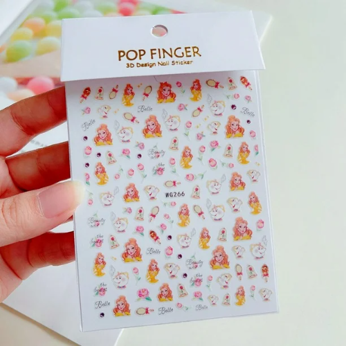 sticker de uñas grande de varias marcas