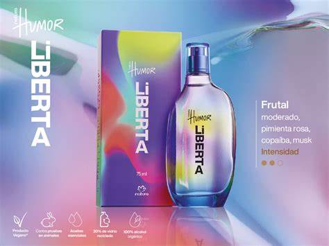 humor libertad perfume  mixto de 75ml revista natura