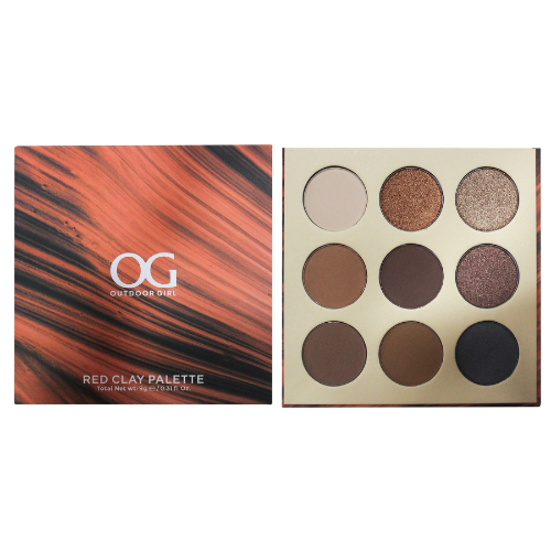 paleta cafe de og  red clay paleta de sombras por 9 colores