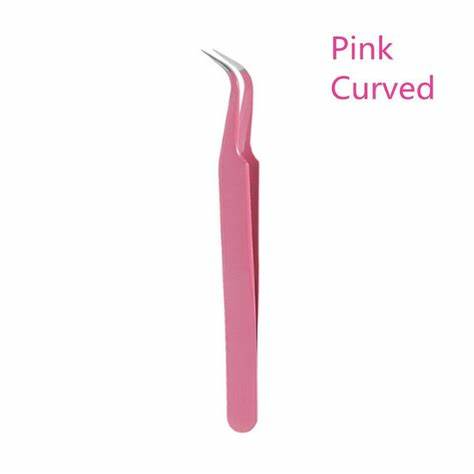 Pinza para pestañas curva verde costoso