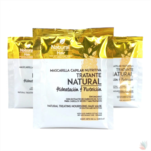 natural hair mascarilla tratante  amarilla 30ml