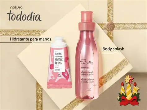 splash de frutos rojos 200ml  y crema de manos frutos rojos 50 ml natura