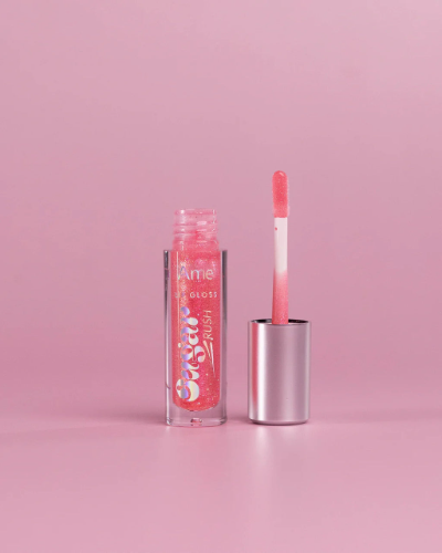 brillo de labios tono gummy marca ame