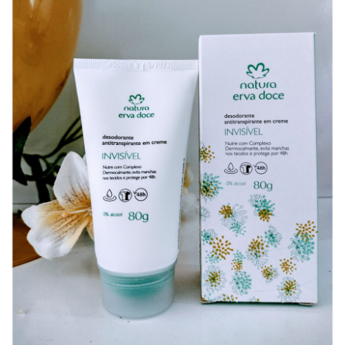 desodorante erva doce en crema natura  invisible 80gr