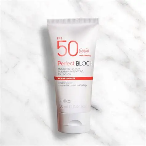 protector solar  fps 40ml perfect block facial de  esika
