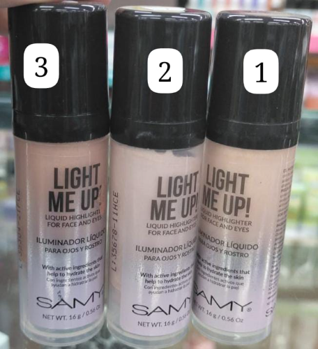 iluminador liquido de samy  tonos 1,2,3,