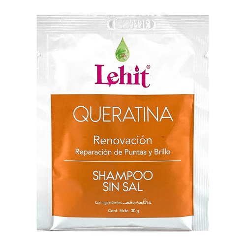 SHAMPO SIN SAL CON QUEKATINA  LEHIT 30 GR