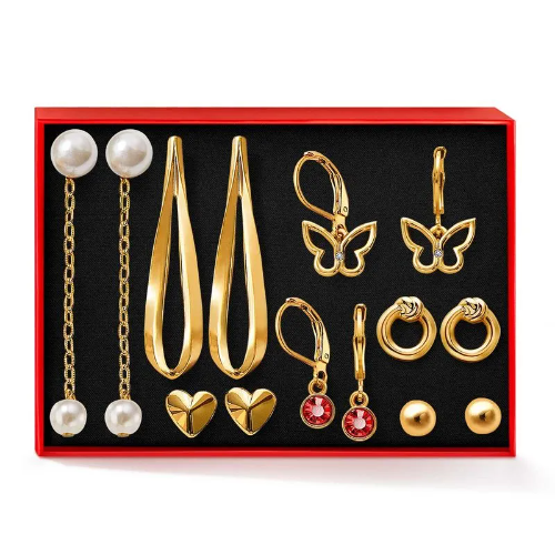 set de aretes sweet story por 7 unidades de esika
