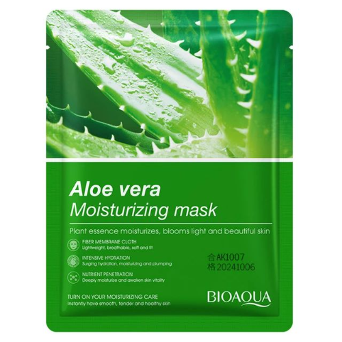 Bioaqua mascarilla en velo  de aloe vera verde