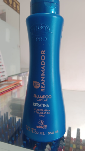 meicy shampo de keratina  reanimador y semilla de lino 550ml