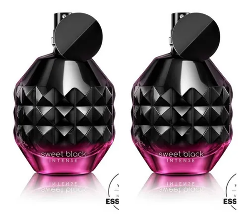 sweet black intense  fragancia femenina  negra con rosado